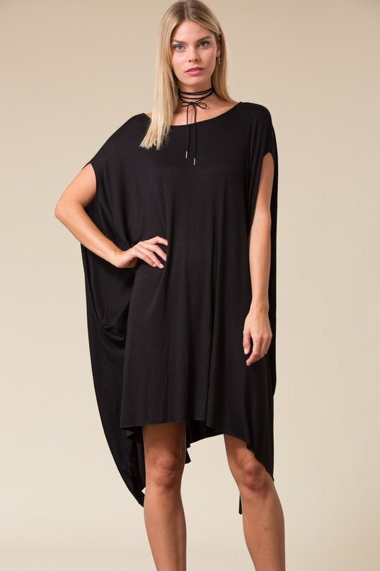 oversized poncho dress 42 inches long dress, boho chic oversized handmade poncho, relax fit Hand knit unisex poncho