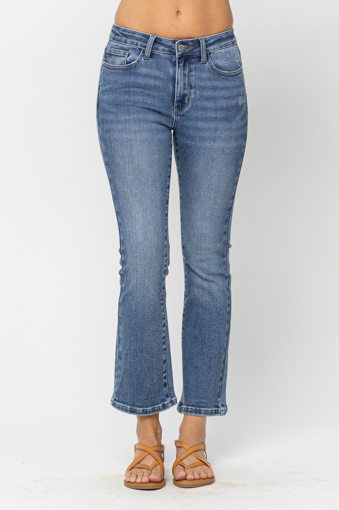 Mid Rise Demi Crop Bootcut