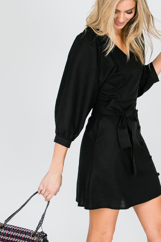 SURPLUS PUFF SLEEVE DRESS