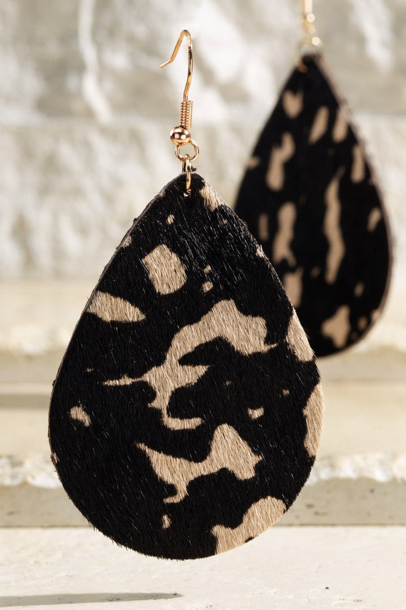 Animal Genuine Leather Earrings