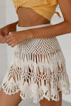 Women's Crochet Sheer Swimsuit Beach Mini Skirt