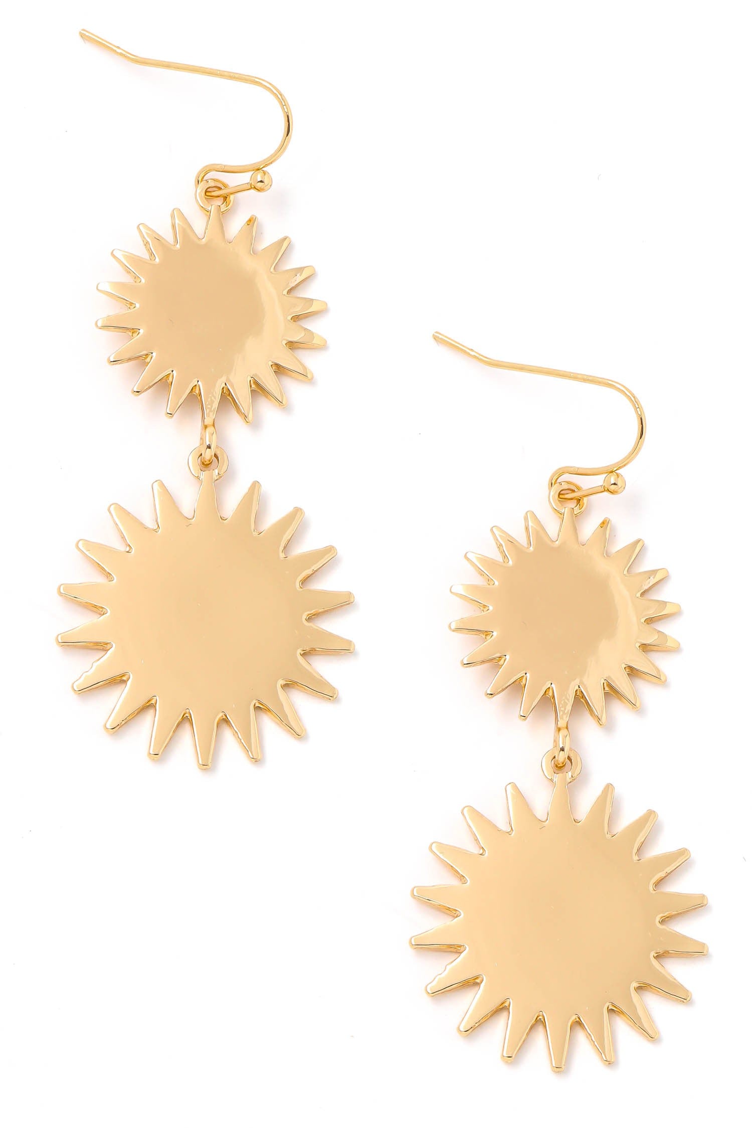 Layered Sun Burst Earrings