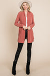 Soft Solid Open Front Cardigan