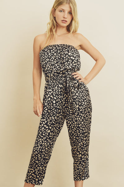 Panther Tube Top Jumpsuit