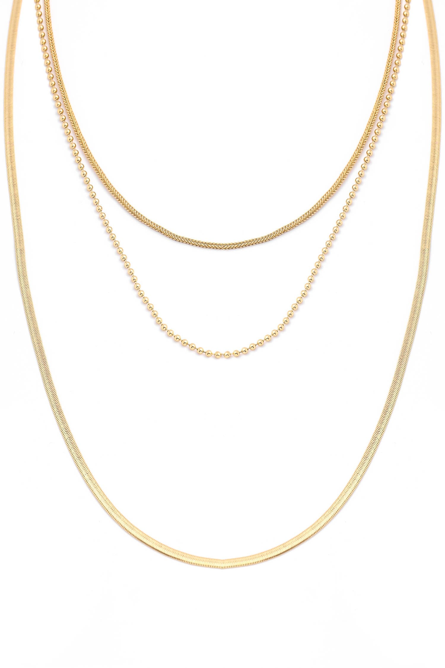 Dainty Layered Mixed Chain Necklace