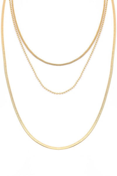 Dainty Layered Mixed Chain Necklace