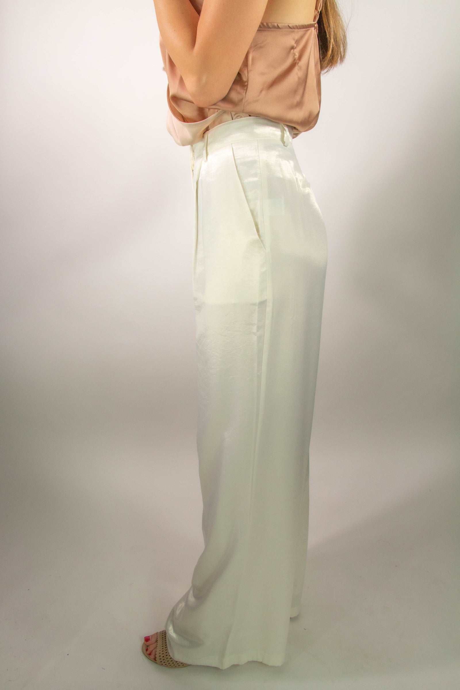 Shimmer with Me White Pants