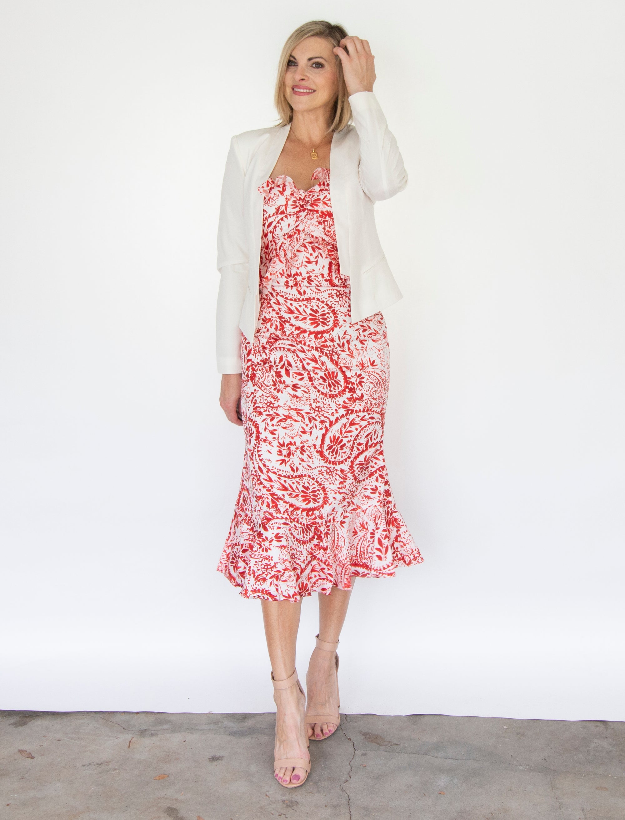 Landon Ruffle Dress by Lucy Paris - WalterGreenBoutique Landon Ruffle Dress by Lucy Paris - WalterGreenBoutique