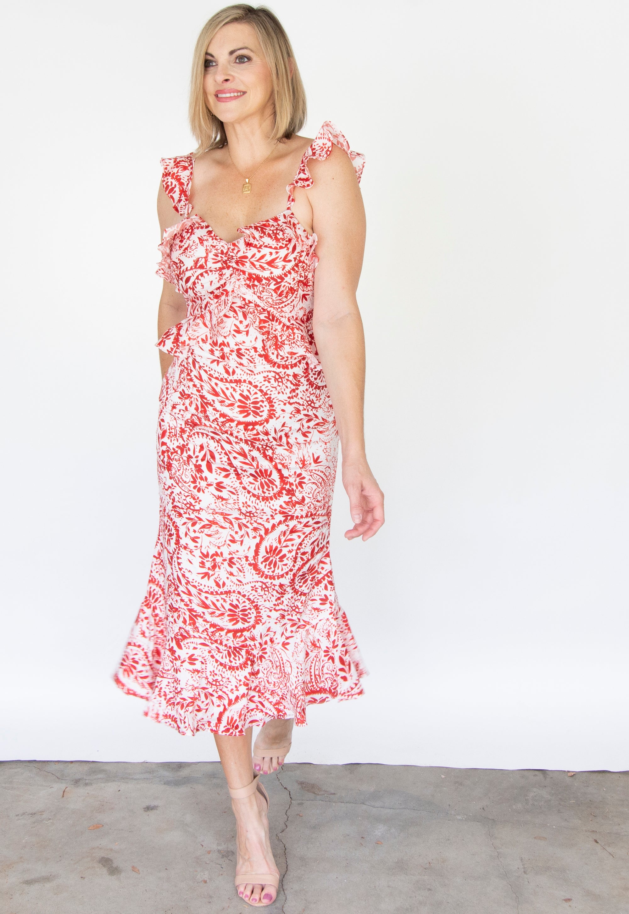 landon midi dress Landon Washed Denim Midi Dress