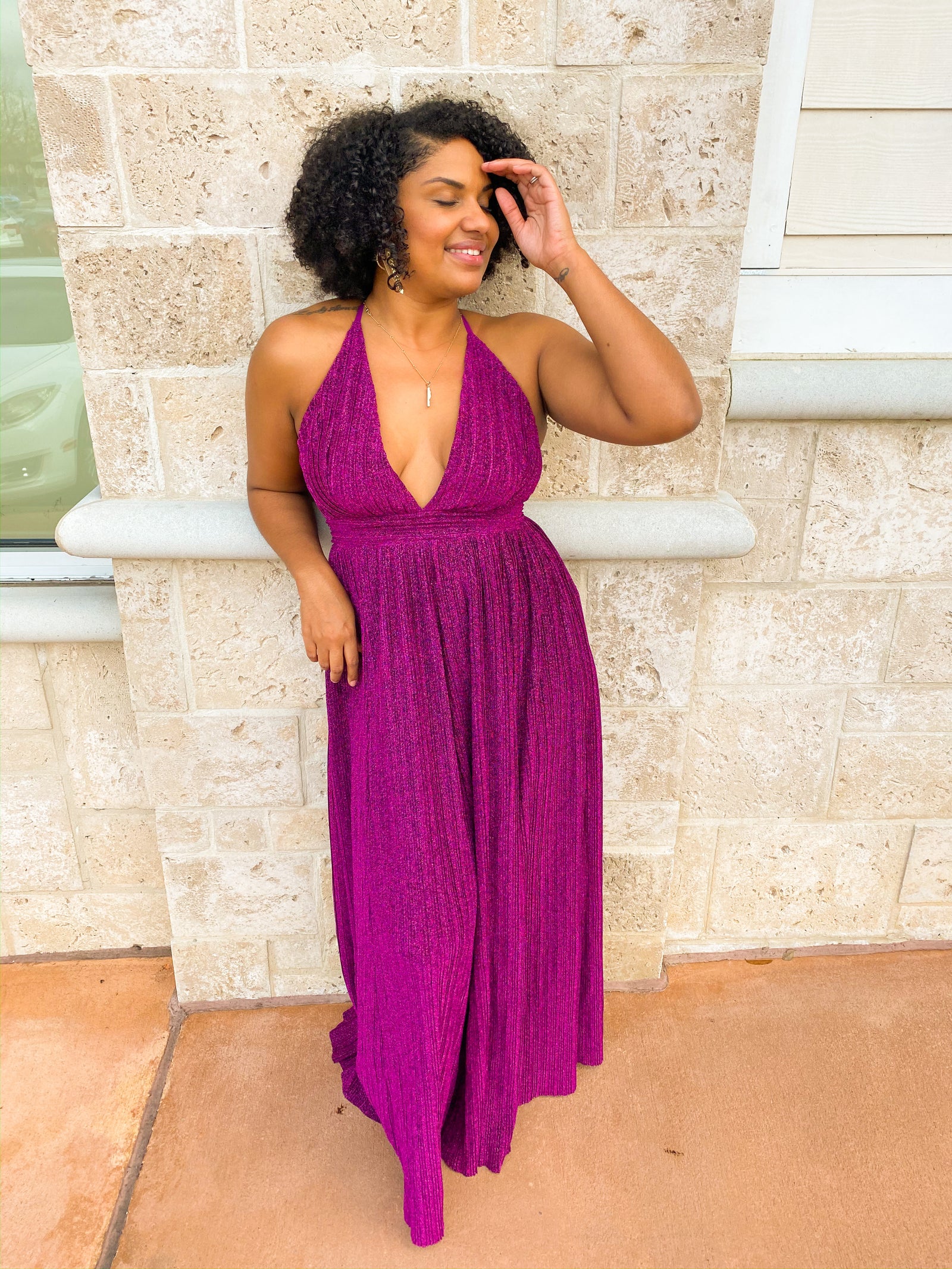 Sparkle Magenta Dress