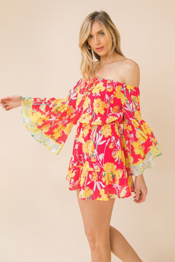 Flying Tomato Printed Woven Romper