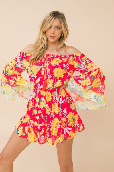 Flying Tomato Printed Woven Romper