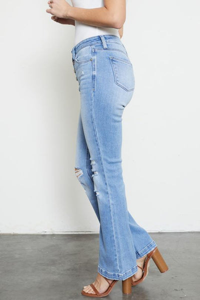 Kancan Lindsey Mid Rise Flare Jeans