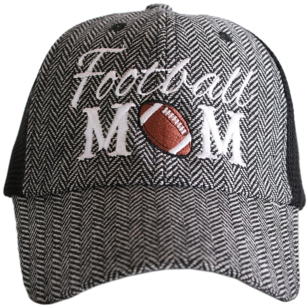 Football Mom Herringbone Trucker Hat