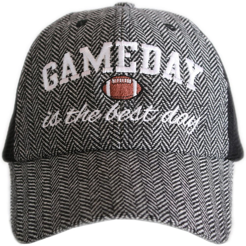 Game Day Is The Best Day Herringbone Trucker Hat