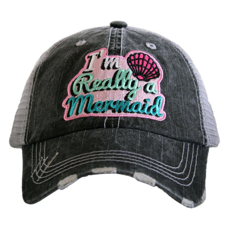I'm Really A Mermaid Kids Trucker Hat