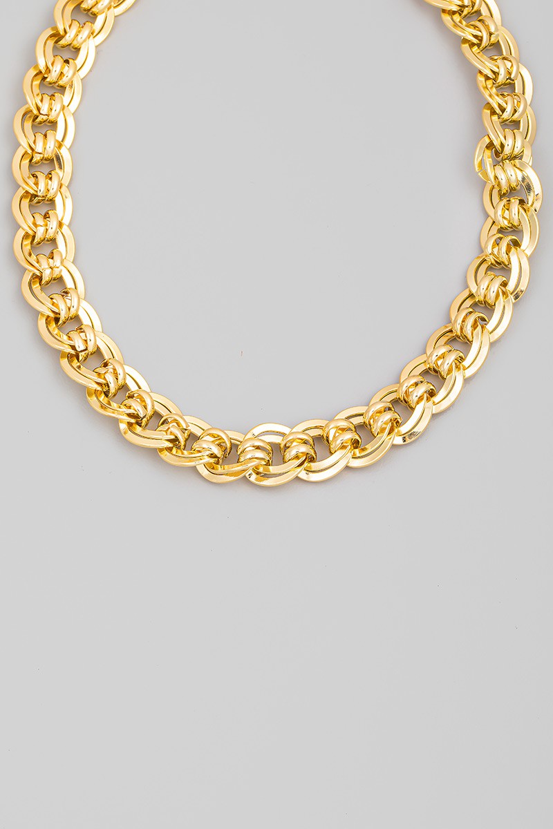 Bulky Chain Link Statement Necklace