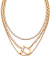 Layered Assorted Box Chain Necklace