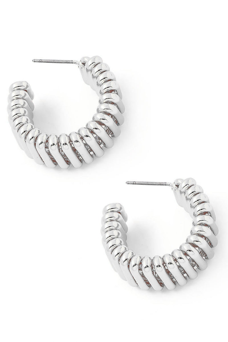 Wire Spiral U Shape Earrings