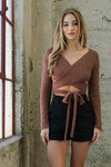 SUSIE WRAP SWEATER TOP