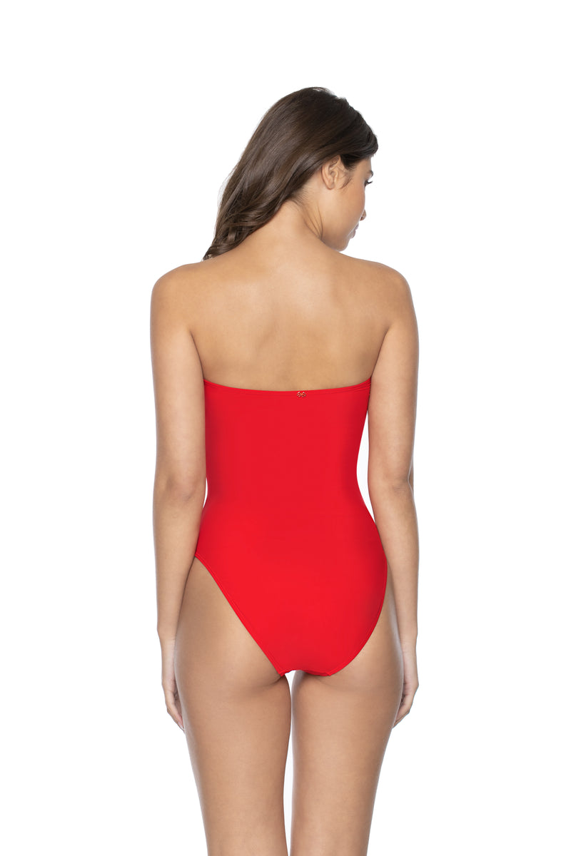 Red Coral Sabrina One Piece
