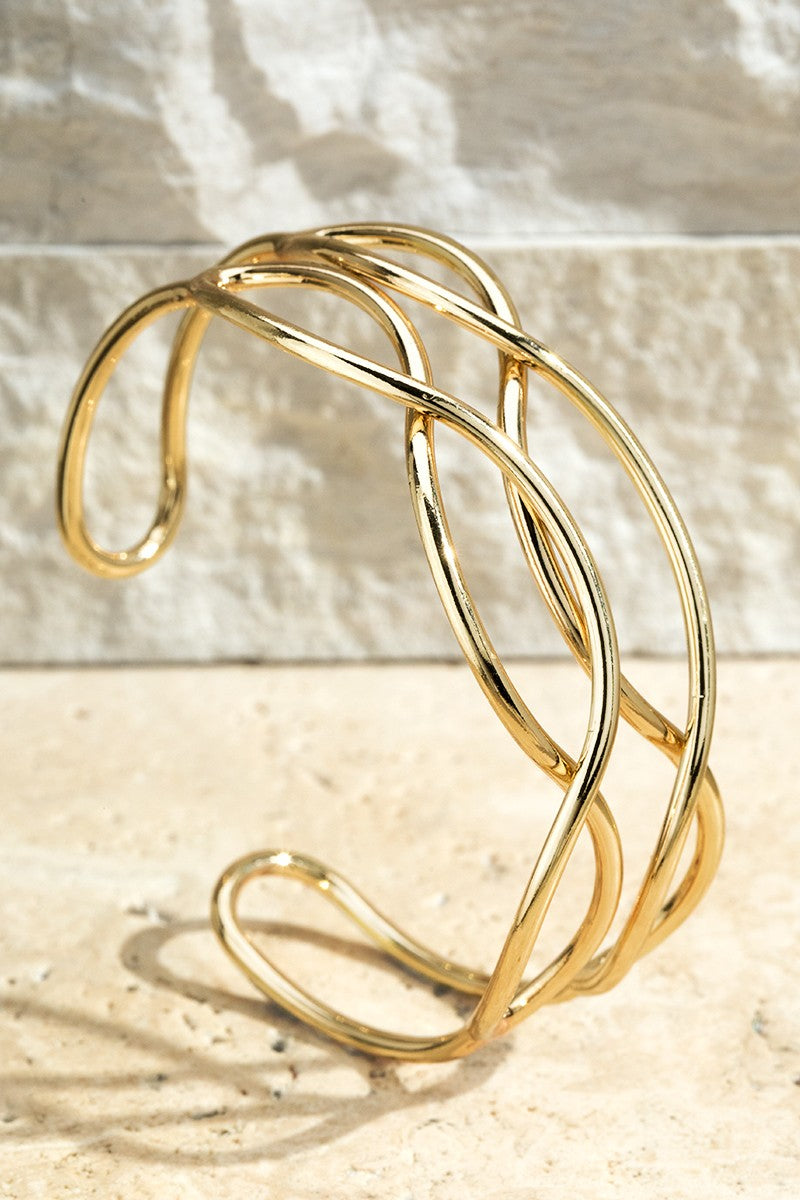 Brass Layered Twisted Bracelet