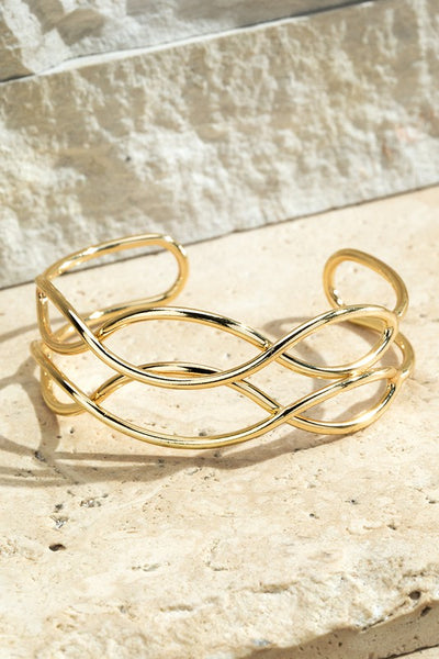 Brass Layered Twisted Bracelet
