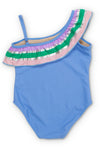 IT'S ALL RAINBOWS ONE SHOULDER ONE PIECE SWIMSUIT
