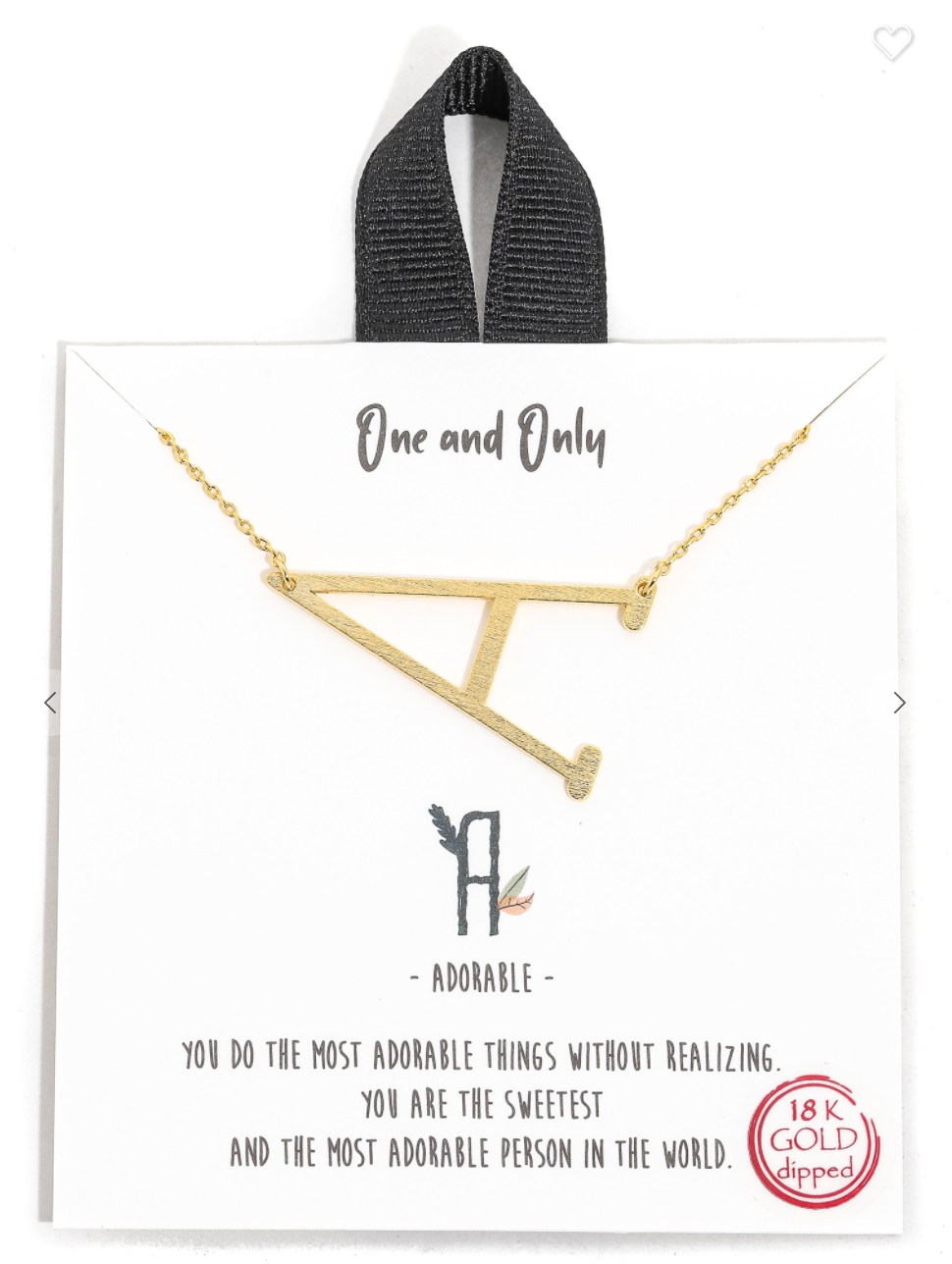 18k Gold Dipped Initial Necklaces