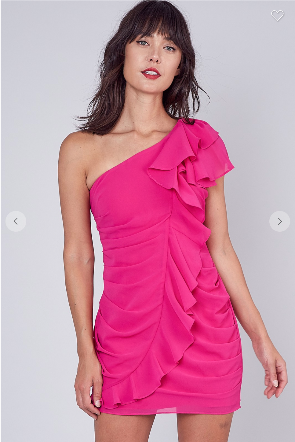 One Shoulder Ruffle Dress