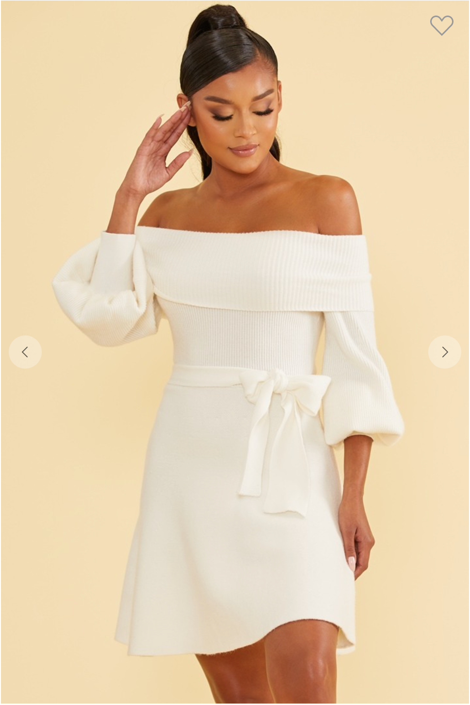 Off Shoulder Sweater Dress