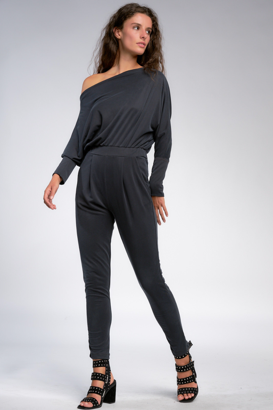 off shoulder jumpsuit by elan