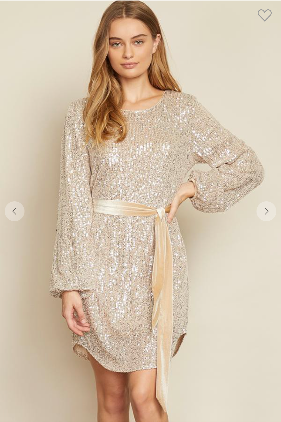 Cinch Me Pretty Sequin Mini Dress