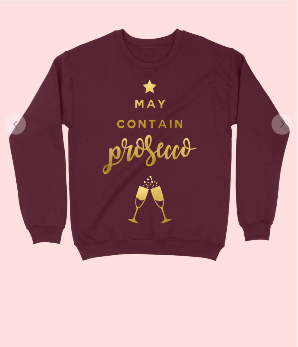 PROSECCO GOLD FOIL GRAPHIC SWEATSHIRT