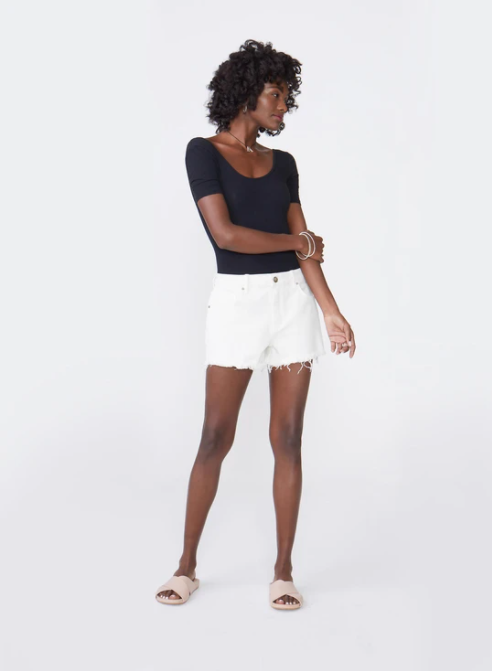 Laine Eggshell Shorts by Unpublished