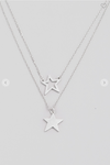 Dainty Layered Star Pendant Necklace