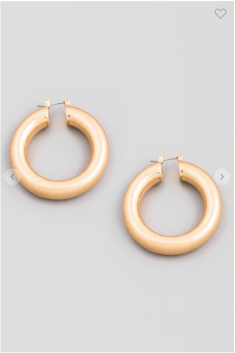 Thick Hoop Earrings