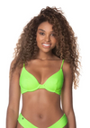 Maaji Limeade Green Dainty Unmolded Underwire Bikini Top