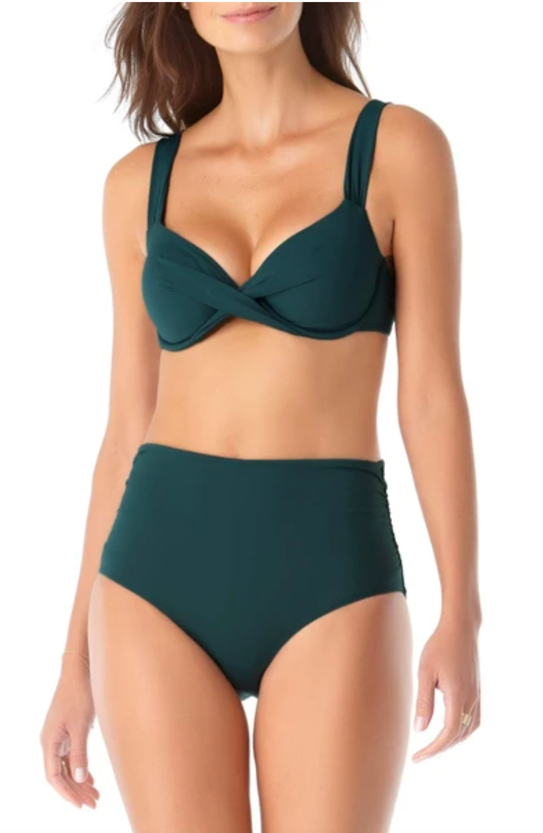 Underwire Twist Front Bikin Top by Anne Cole