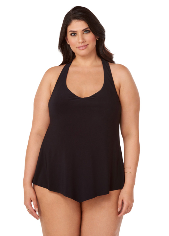 2021 MAGICSUIT WOMEN'S PLUS SOLID TAYLOR TOP