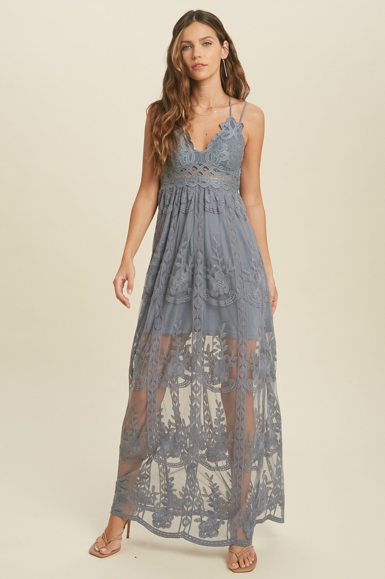 LACE MAXI DRESS