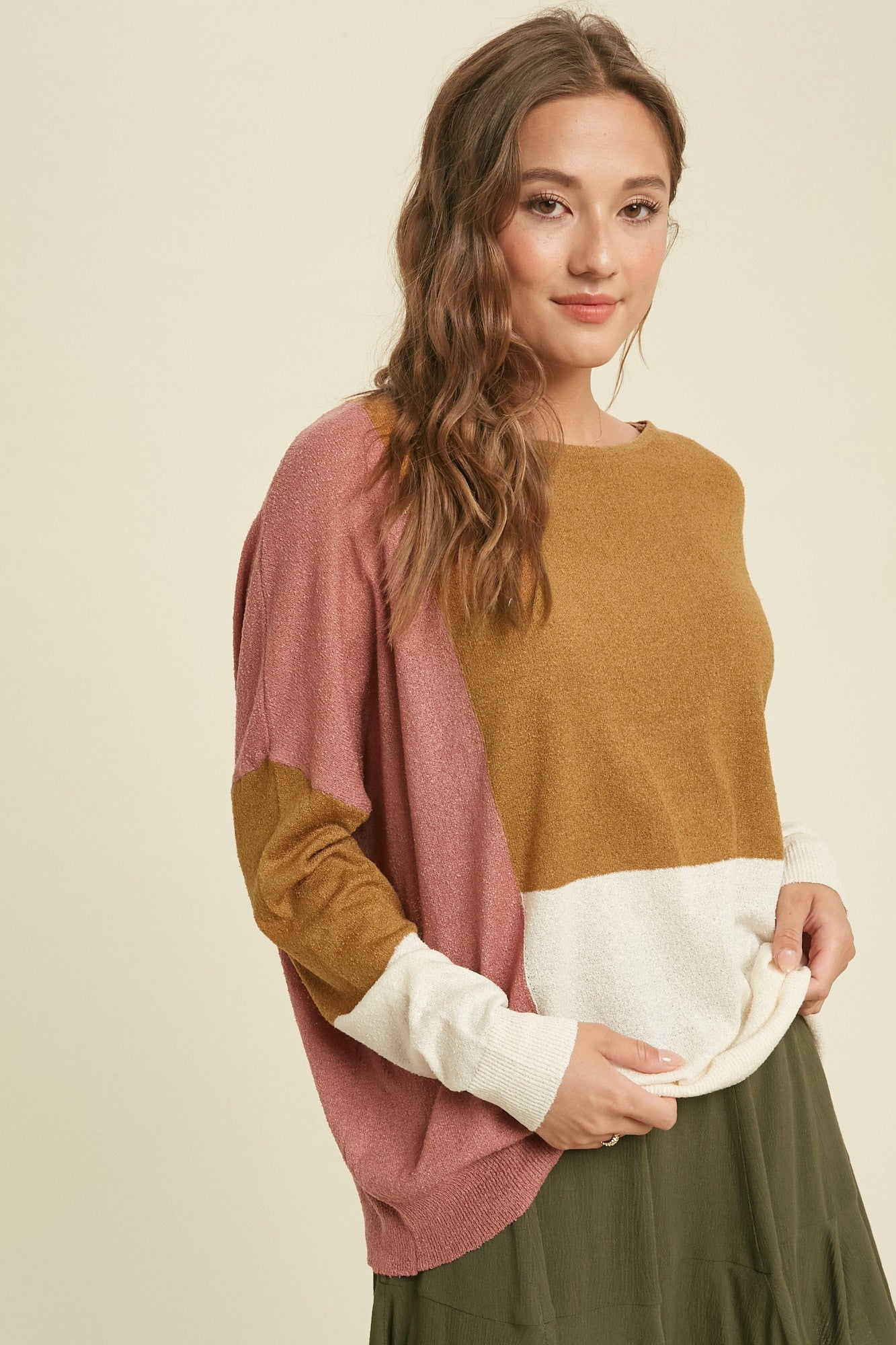 COLORBLOCK LIGHTWEIGHT SWEATER