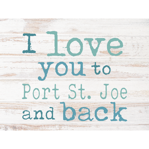 I Love You To ... And Back Wooden Sign