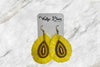 Raffia Teardrop Hook Earrings