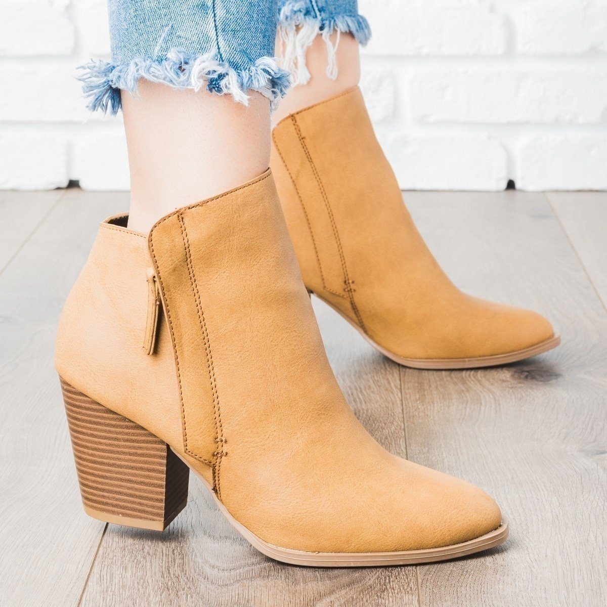 Chic Chunky Heel Ankle Booties